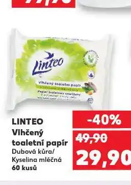 Kaufland Linteo vlhčený toaletní papír nabídka