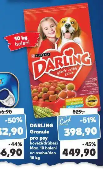 Kaufland Darling granule pro psy nabídka