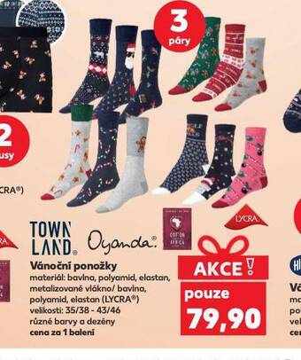 Kaufland Vánoční ponožky nabídka