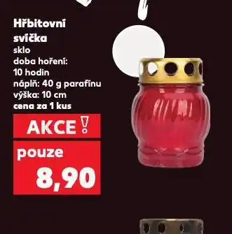 Kaufland Hřbitovní svíčka nabídka