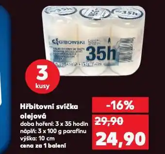 Kaufland Hřbitovní svíčka nabídka
