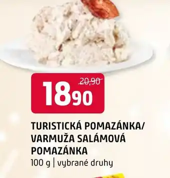 Terno TURISTICKÁ POMAZÁNKA/ VARMUŽA SALÁMOVÁ POMAZÁNKA nabídka
