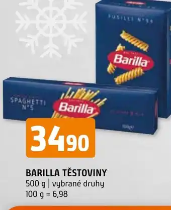 Terno BARILLA TĚSTOVINY nabídka