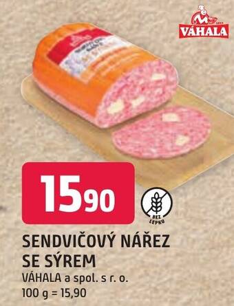 Trefa SENDVIČOVÝ NÁŘEZ SE SÝREM nabídka