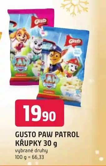 Trefa GUSTO PAW PATROL KŘUPKY 30 g nabídka