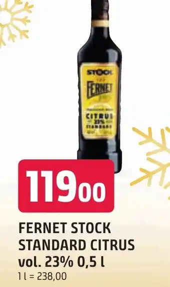 Trefa FERNET STOCK STANDARD CITRUS vol. 23% 0,5 L nabídka