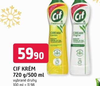 Trefa CIF KRÉM 720 g/500 ml nabídka