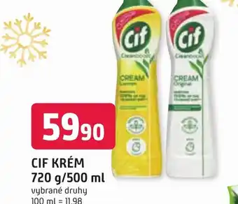 Trefa CIF KRÉM 720 g/500 ml nabídka