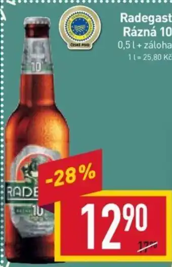 Radegast Rázná 10 0,5 l