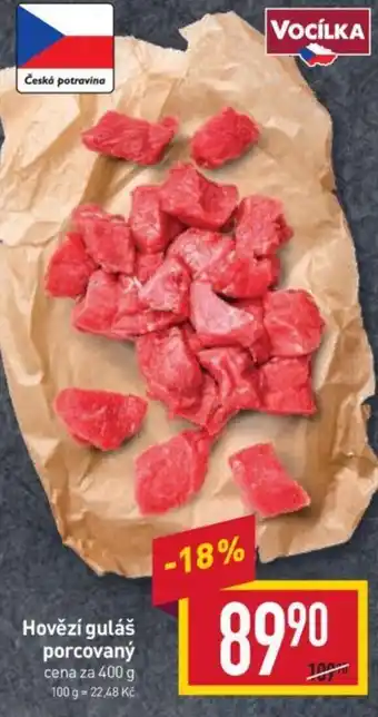 Billa Hovězí guláš porcovaný nabídka