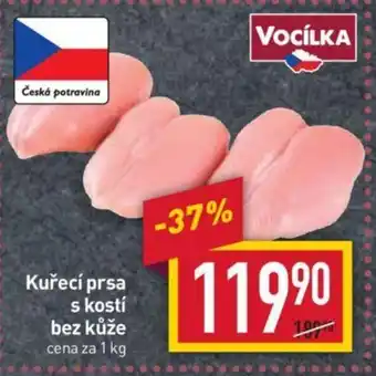 Billa Kuřecí prsa s kostí bez kůže nabídka