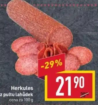 Billa Herkules z pultu lahůdek nabídka