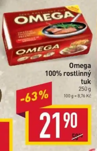 Billa Omega 100% rostlinný tuk nabídka