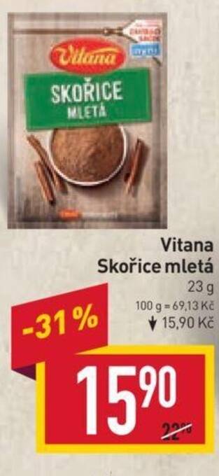 Billa Vitana Skořice mletá nabídka