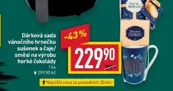 Billa Dárková sada vánočního hrnečku sušenek a čaje/ směsi na výrobu horké čokolády 1 ks nabídka