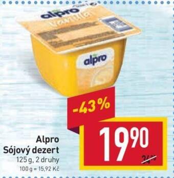 Billa Alpro Sójový dezert nabídka