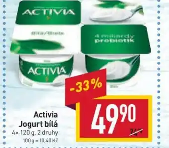 Billa Activia Jogurt bílá nabídka