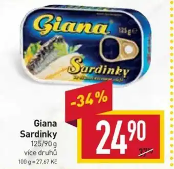 Billa Giana Sardinky nabídka