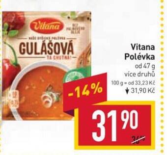 Billa Vitana Polévka nabídka