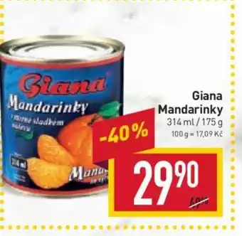Billa Giana Mandarinky nabídka