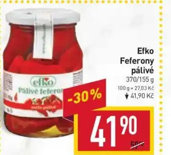 Billa Efko Feferony pálivé nabídka