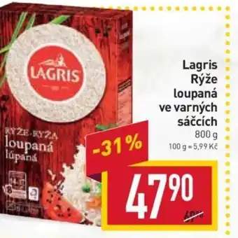 Billa Lagris Rýže loupaná ve varných sáčcích nabídka