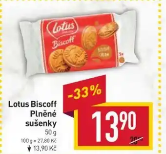 Billa Lotus Biscoff Plněné sušenky 50 g nabídka