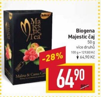 Billa Biogena Majestic čaj 50 g nabídka