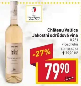 Billa Château Valtice Jakostní odrůdová vína nabídka