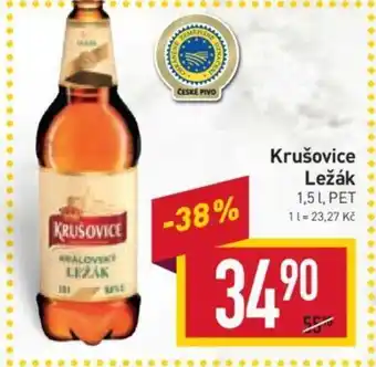 Billa Krušovice Ležák 1,5 L nabídka