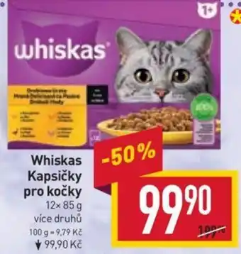 Billa Whiskas Kapsičky pro kočky nabídka
