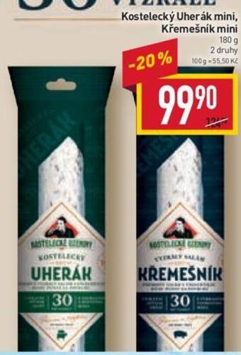 Billa Kostelecký Uherák mini, Křemešník mini nabídka