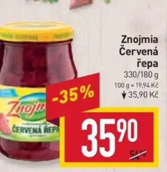 Billa Znojmia Červená Repa nabídka