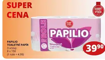 Flop PAPILIO TOALETNÍ PAPÍR nabídka