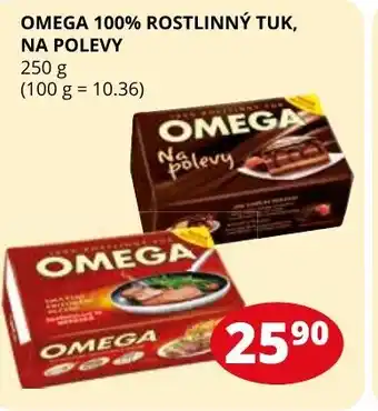 OMEGA 100% ROSTLINNÝ TUK, NA POLEVY