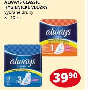Flop ALWAYS CLASSIC HYGIENICKÉ VLOŽKY nabídka
