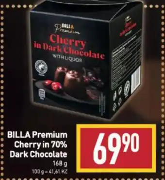 Billa BILLA Premium Cherry in 70% Dark Chocolate 168 g nabídka