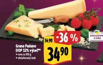 Grana Padano DOP 32% výseč