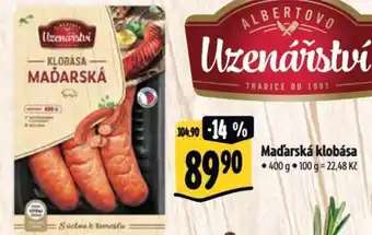 Albert Madarská klobása 400 g nabídka
