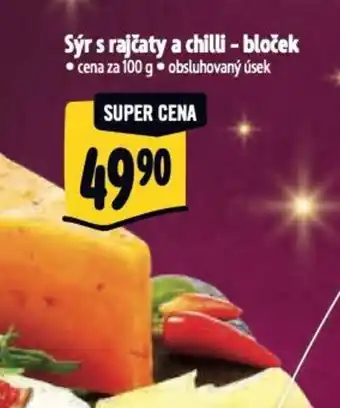 Albert Sýr s rajčaty a chilli - bloček nabídka