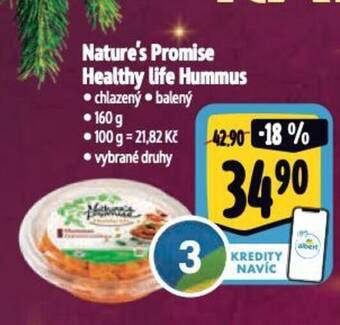 Albert Nature's Promise Healthy life Hummus nabídka