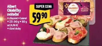 Albert Albert Chlebíčky sváteční nabídka