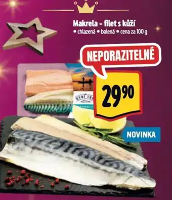 Albert Makrela - filet s kůží nabídka