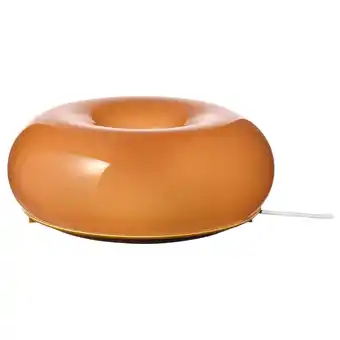 IKEA Varmblixt led stolní/nástěnná lampa, oranžová sklo/kulaté nabídka