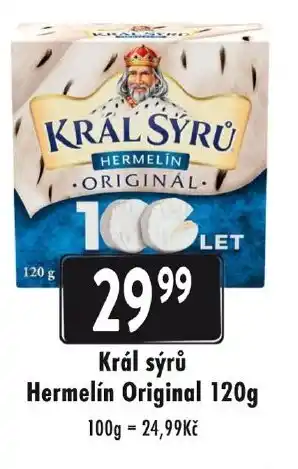 Qanto Král sýrů Hermelín Original 120g nabídka