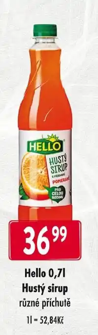 Qanto Hello 0,7L Hustý sirup nabídka
