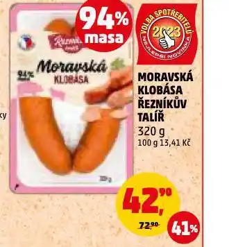 Penny Market Moravská klobása nabídka