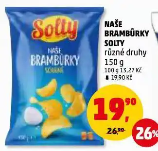 Penny Market Naše brambůrky nabídka