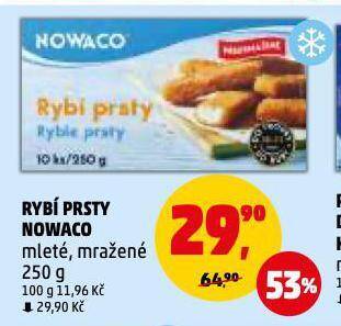 Penny Market Rybí prsty nowaco nabídka