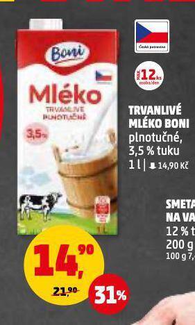 Penny Market Trvanlivé mléko nabídka